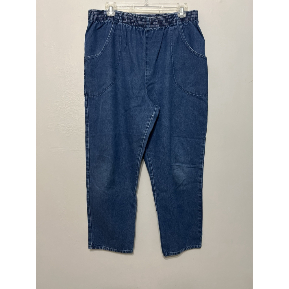 Vintage BRIGGS NEW YORK Mom Jeans Size 14 Pull On Medium Wash High Rise‎